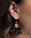 Paparazzi Blossoming Boardroom- Black Earrings