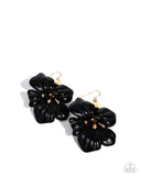 Paparazzi Blossoming Boardroom- Black Earrings