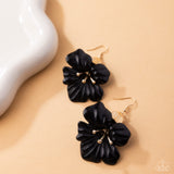 Paparazzi Blossoming Boardroom- Black Earrings