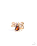 Paparazzi Bedazzled Bee- Brown Ring