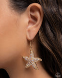 Paparazzi Starfish Spectacle- Gold Earrings