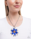Paparazzi Floral Figurehead- Blue Necklace