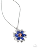 Paparazzi Floral Figurehead- Blue Necklace