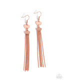 Paparazzi Smitten Sequence- Copper Earrings