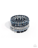 Paparazzi Stacked Surprise - Blue Bracelet