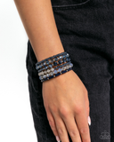 Paparazzi Stacked Surprise - Blue Bracelet
