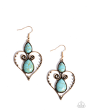 Paparazzi Selfless Stones - Gold Earrings