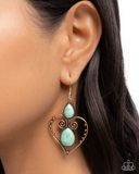 Paparazzi Selfless Stones - Gold Earrings