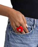 Paparazzi As Long As Youre Mine- Red Heart Ring