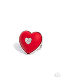Paparazzi As Long As Youre Mine- Red Heart Ring