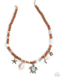 Paparazzi Operation Ocean- Brown Necklace