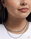 Paparazzi CHAIN-ge of Heart- Silver Necklace