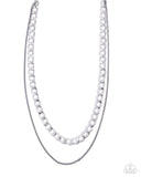Paparazzi CHAIN-ge of Heart- Silver Necklace
