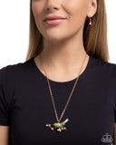 Paparazzi Painted Perch- Copper Necklace