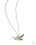 Paparazzi Painted Perch- Copper Necklace