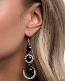Paparazzi Enchanting Effulgence- Black Earrings