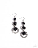 Paparazzi Enchanting Effulgence- Black Earrings