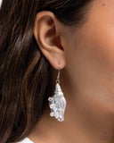 Paparazzi Coastal Conch- White Earrings