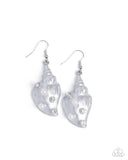 Paparazzi Coastal Conch- White Earrings