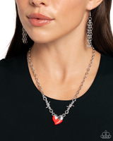 Paparazzi Trendy Tribute - Red Heart Necklace