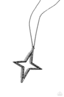 Paparazzi Stellar Showtime - Black Star Necklace