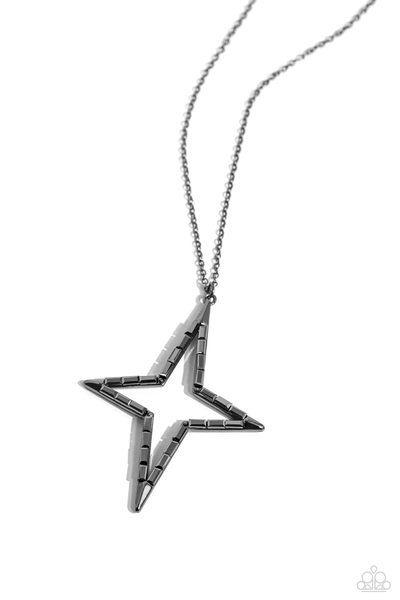 Paparazzi Stellar Showtime - Black Star Necklace