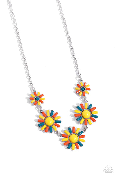 Paparazzi SUN and Fancy Free - Yellow Flower Necklace