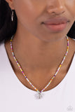 Paparazzi Soaring Shell - White Butterfly Necklace