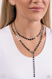 Paparazzi Reeling in Radiance - Black Chocker Necklace