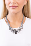 Paparazzi Sliding Splendor - Silver Necklace