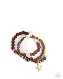 Paparazzi Sensible Star- Brown Bracelet