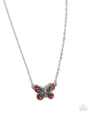 Paparazzi Gliding Glam- Orange Necklace
