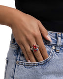 Paparazzi Sovereign Shapes- Red Ring