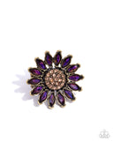 Paparzzi Sunflower Setting- Brass Ring