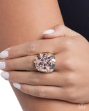 Paparazzi Floral Fermata - Purple