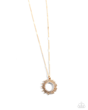 Paparazzi Sunburst Surprise - Gold Necklace