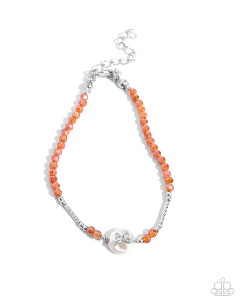 Paparazzi Aerial Actress - Orange Bracelet