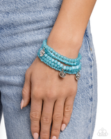 Paparazzi Swirling Shopaholic - Blue Bracelet