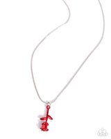 Paparazzi Tippy ROSE - Red Necklace