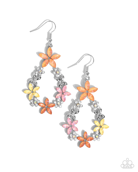 Paparazzi FAIRY Beautiful - Orange Earrings