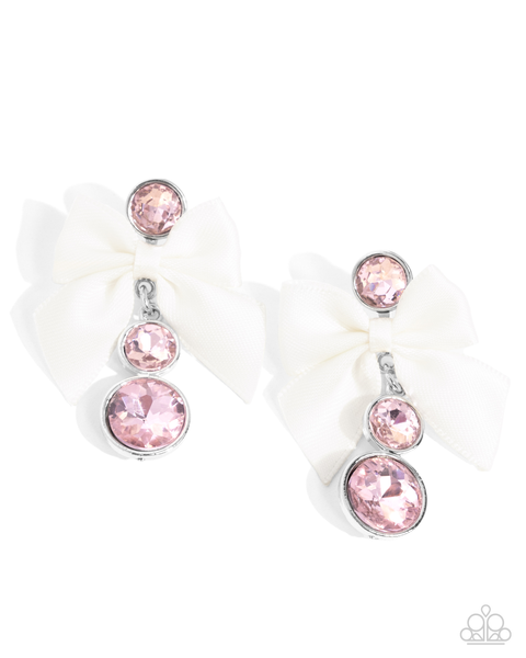 Paparazzi Genteel Glam - Pink Earrings