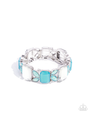 Paparazzi Lavish Laurels - Blue Bracelet