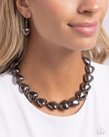 Paparazzin Hello Heartstrings - Black Necklace