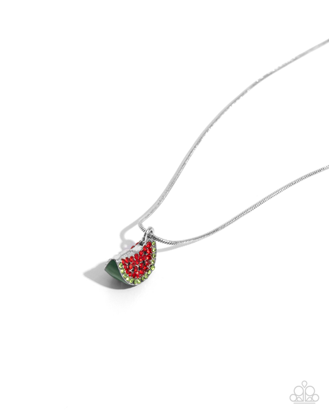 Paparazzi Watermelon Wardrobe - Red Necklace