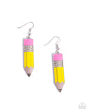 Paparazzi Iconic Institution- Yellow Earrings