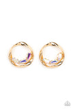 Paparazzi Imperfect Illumination - Multi Iridescent Earrings