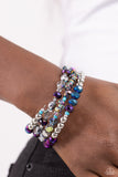 Paparazzi Impressive Infinity - Multi Oil SPill Coil Bracelet