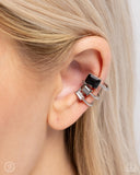 Paparazzi Impressive Shimmer - Silver Earrings Earcuff