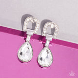 Paparazzi In ARCHING Order - White Earrings