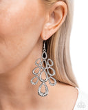 Paparazzi In a Hurry- Silver Earrings